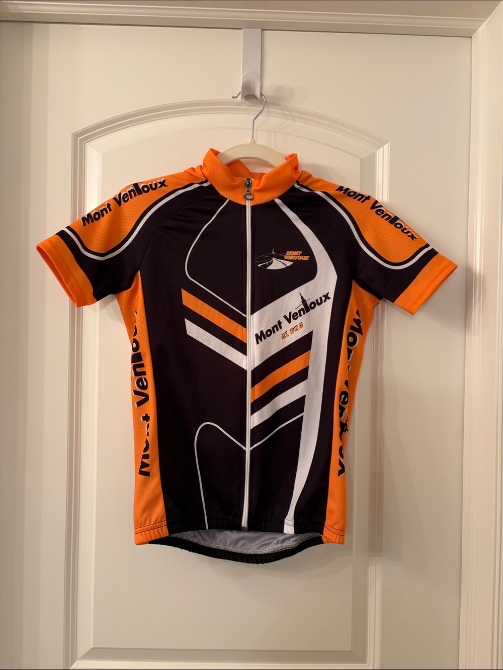 NWOT Short Sleeve Mont Ventoux Cycling Jersey - Black & Orange